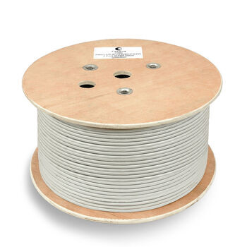 Витая пара экранированная кат.5e Cabeus SFTP-4P-Cat.5e-SOLID-GY 4 пары серая 305 метров Витая пара экранированная кат.5e Cabeus SFTP-4P-Cat.5e-SOLID-GY 4 пары серая 305 метров