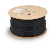 Витая пара экранированная кат.6a Cabeus STP-4P-Cat.6a-SOLID-OUT-LSZH-UV 4 пары черная 305 метров Витая пара экранированная кат.6a Cabeus STP-4P-Cat.6a-SOLID-OUT-LSZH-UV 4 пары черная 305 метров
