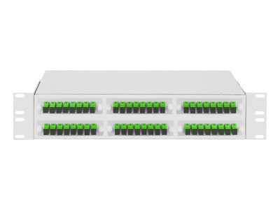 Кросс оптический 2U, 48 портов SC/APC