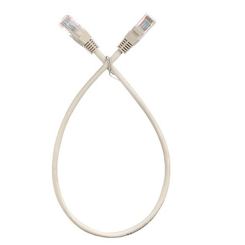 Патч-корд Technolink UTP4 cat 5е, 0,5м, ВС, LSZH, серый, литой коннектор (упаковка 10 штук)