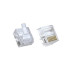 Коннектор RJ45 (8p8c) cat.5e, короткий, для одножильного и многожильного кабеля (нож с 2-мя зубцами), 100шт, NETKO Optima Коннектор RJ45 (8p8c) cat.5e, короткий, для одножильного и многожильного кабеля (нож с 2-мя зубцами), 100шт, NETKO Optima