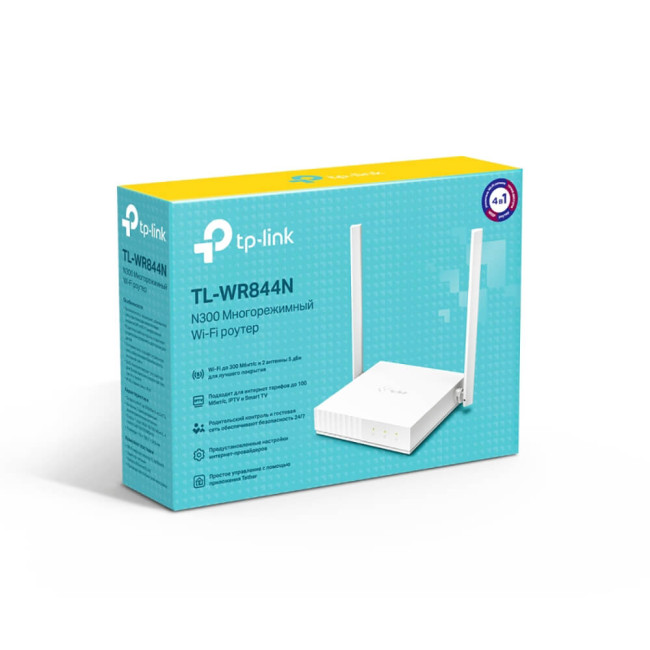 TP-Link TL-WR844N N300 Многорежимный Wi-Fi роутер TP-Link TL-WR844N N300 Многорежимный Wi-Fi роутер