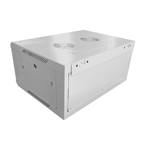 Шкаф настенный 4U серия WMA (Wall Maestro) (600х450х280), передняя дверь стекло, собранный, серый Netko "А"