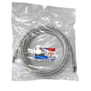 Патч-корд FTP4 cat.6, 5.0м, литой коннектор, серый, LSZH, NETKO Expert CKC