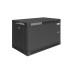 Шкаф телекоммуникационный настенный Prime 19" 6U 600x450x370 (ШxГxВ) дверь металл черный (RAL 9005), SRW01-6045.06.01-BK