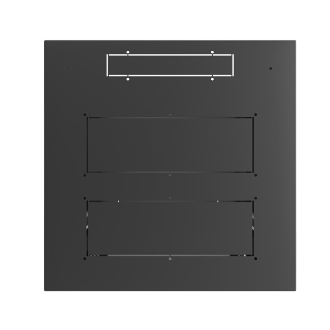 Шкаф телекоммуникационный настенный Prime 19" 6U 600x450x370 (ШxГxВ) дверь металл черный (RAL 9005), SRW01-6045.06.01-BK
