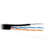 Кабель внешний UTP 2PR 24AWG 2х2х0,51 CAT5e 305м Cu Outdoor (PE) + ТРОС Skynet Premium Кабель внешний UTP 2PR 24AWG 2х2х0,51 CAT5e 305м Cu Outdoor (PE) + ТРОС Skynet Premium