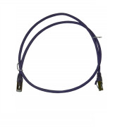 Патч-корд FTP4 cat.6a, 0.5м, литой коннектор, фиолетовый, LSZH, Netko CKC