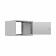 Шкаф настенный телекоммуникационный NTSS LIME 6U (Ш*Г*В 550*450*370) 19" разобранный, серый, стеклянная дверь