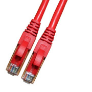 Патч-корд UTP4 cat.6, 3.0м, литой коннектор, красный, Netko CKC