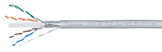 Витая пара кат. 6а Cabeus UTP-4P-Cat.6a-SOLID-PVC-GY-100 4 пары серая 100 метров Витая пара кат. 6а Cabeus UTP-4P-Cat.6a-SOLID-PVC-GY-100 4 пары серая 100 метров