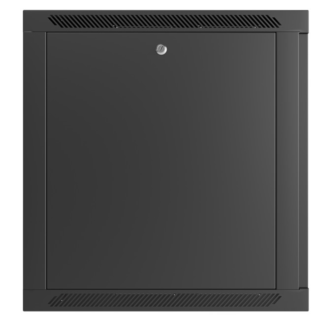 Шкаф телекоммуникационный настенный Prime 19" 6U 600x600x370 (ШxГxВ) дверь стекло черный (RAL 9005), SRW01-6060.06.02-BK