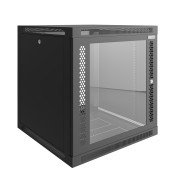 Шкаф телекоммуникационный настенный Prime 19" 12U 600x650x630 (ШxГxВ) дверь стекло черный (RAL 9005), SRW01-6065.12.02-BK Шкаф телекоммуникационный настенный Prime 19" 12U 600x650x630 (ШxГxВ) дверь стекло черный (RAL 9005), SRW01-6065.12.02-BK