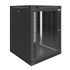Шкаф телекоммуникационный настенный Prime 19" 15U 600x650x760 (ШxГxВ) дверь стекло черный (RAL 9005), SRW01-6065.15.02-BK