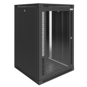 Шкаф телекоммуникационный настенный Prime 19" 18U 600x650x900 (ШxГxВ) дверь стекло черный (RAL 9005), SRW01-6065.18.02-BK Шкаф телекоммуникационный настенный Prime 19" 18U 600x650x900 (ШxГxВ) дверь стекло черный (RAL 9005), SRW01-6065.18.02-BK
