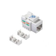Модуль Keystone неэкранированный, RJ45, cat.6, 90°, 110/Krone тип, под инструмент, KE, белый, NETKO Expert CKC