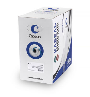 Витая пара кат.5e Cabeus UTP-4P-Cat.5e-SOLID-LSZH-BL 4 пары синяя 305 метров Витая пара кат.5e Cabeus UTP-4P-Cat.5e-SOLID-LSZH-BL 4 пары синяя 305 метров