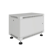 Шкаф телекоммуникационный настенно-напольный Univers 19" 6U 600x450x370 (ШxГxВ) дверь металл серый (RAL 7035), SRW02-6045.06.01-GY