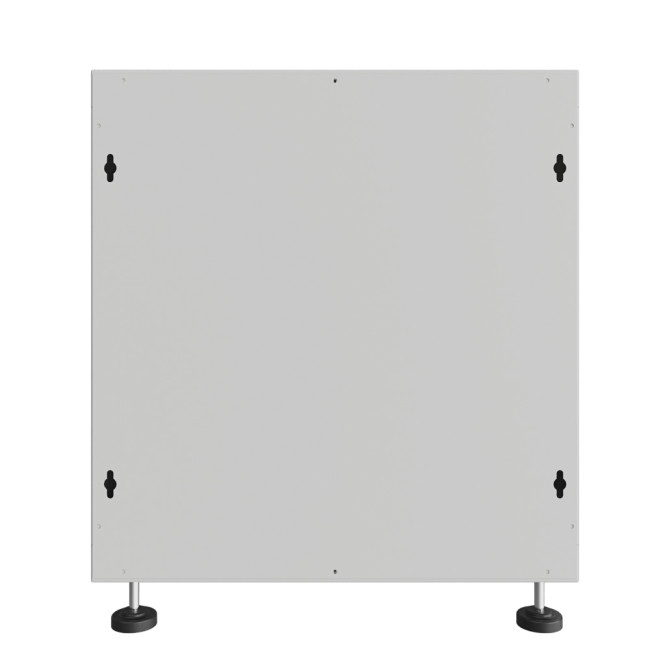 Шкаф телекоммуникационный настенно-напольный Univers 19" 6U 600x450x370 (ШxГxВ) дверь металл серый (RAL 7035), SRW02-6045.06.01-GY