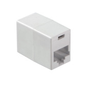 Соединительный модуль RJ45(8p8c) на RJ45(8p8c), компактный размер (ВхШхД 22х16х31мм)/ белый, NETKO Optima