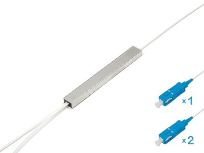 Оптический делитель планарный 1x2, гильза, SC/UPC
