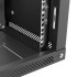 Шкаф телекоммуникационный настенный Lite 19" 6U 600x450x370 (ШxГxВ) дверь стекло черный (RAL 9005), SRW03-6045.06.02-BK