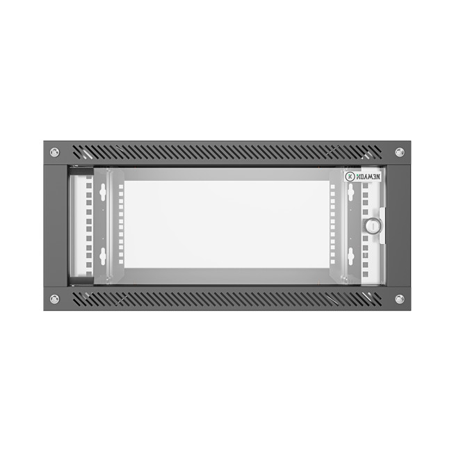 Шкаф телекоммуникационный настенный Lite 19" 12U 600x450x640 (ШxГxВ) дверь стекло черный (RAL 9005), SRW03-6045.12.02-BK