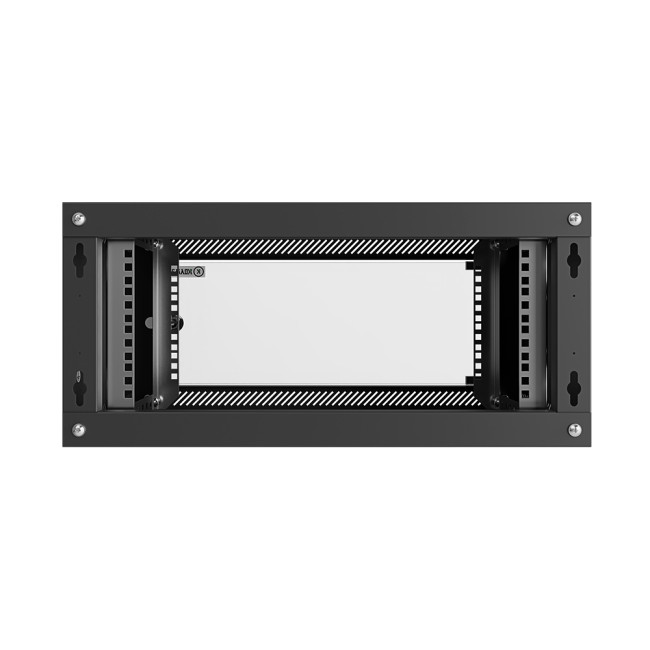 Шкаф телекоммуникационный настенный Lite 19" 12U 600x450x640 (ШxГxВ) дверь стекло черный (RAL 9005), SRW03-6045.12.02-BK